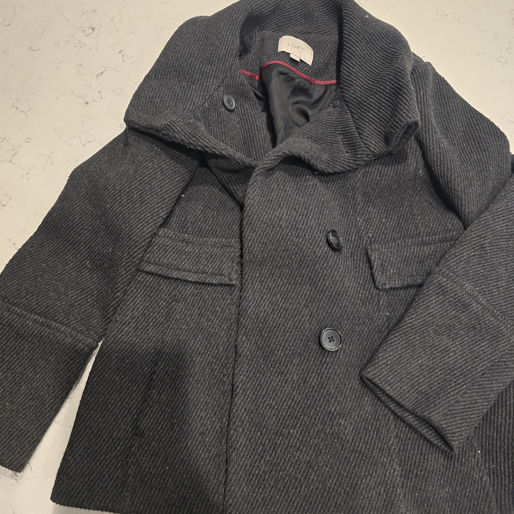 NEW LOFT Charcoal Women's Peacoat